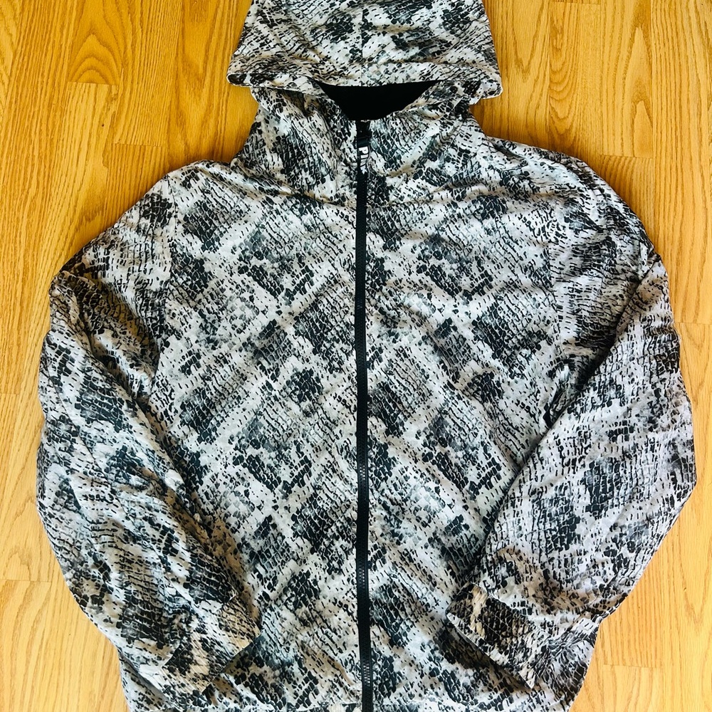 VS Pink Snake Skin Hooded Jacket sz M/L